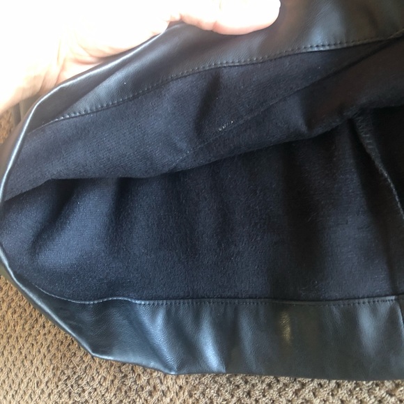 EXPRESS X NEGIN MIRSALEHI Black Leather Mini Dress - Picture 6 of 9